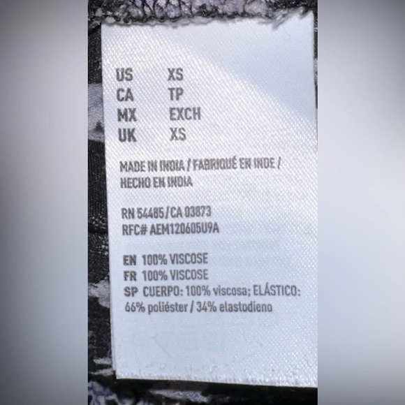 American Eagle Black Flowered Off the Shoulder Top - Picture 8 of 8